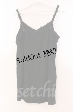 画像3: axes femme / カラーフラワーモチーフキャミソール M クロ O-25-11-30-035-AX-TO-OW-OS