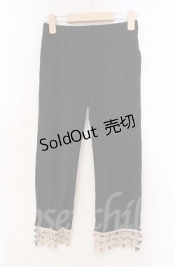 画像1: axes femme / カラーレース使いレギンス M クロ O-25-11-30-039-AX-PA-OW-OS