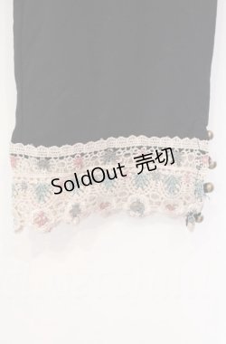 画像2: axes femme / カラーレース使いレギンス M クロ O-25-11-30-039-AX-PA-OW-OS