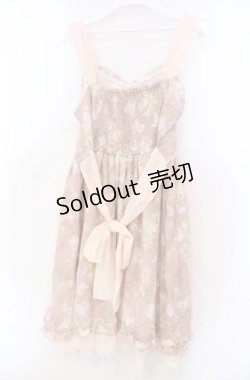 画像3: axes femme / ブーケ×蝶柄キャミチュニック M ピンク O-25-11-30-040-AX-OP-OW-ZT310