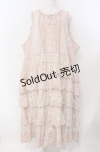 PINK HOUSE / マーガレット段々ワンピース【お直しあり】  ピンク O-25-11-30-004-LO-OP-IG-OS