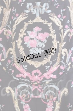 画像2: JESUS DIAMANTE / フレンチドールワンピ 38 アントーニア柄クロ O-25-11-30-045-JE-OP-OW-OS