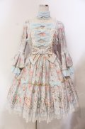 Angelic Pretty / スウィーティシャンデリアワンピース  サックス O-25-11-30-049-AP-OP-OW-OS