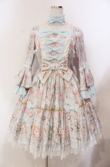 Angelic Pretty / スウィーティシャンデリアワンピース  サックス O-25-11-30-049-AP-OP-OW-OS