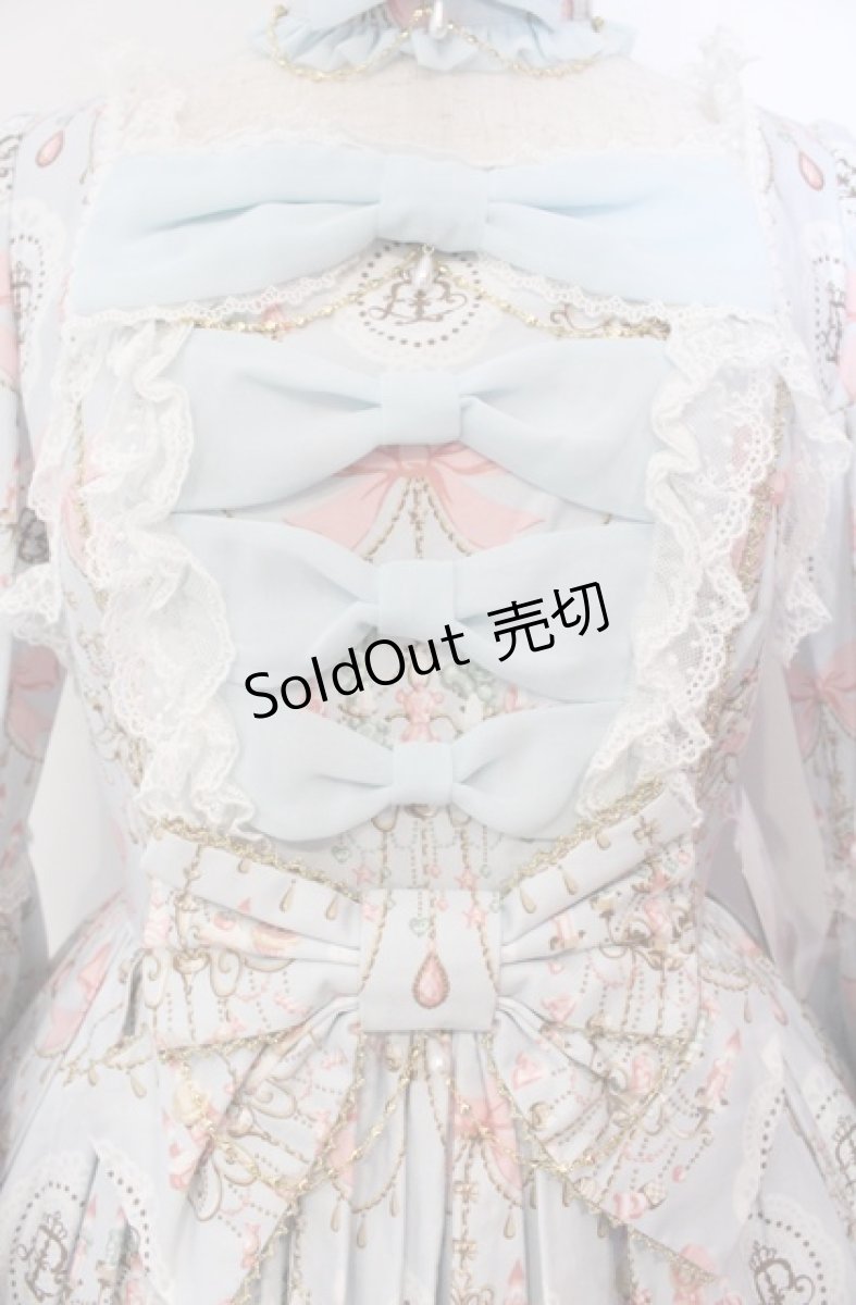 画像2: Angelic Pretty / スウィーティシャンデリアワンピース  サックス O-25-11-30-049-AP-OP-OW-OS (2)