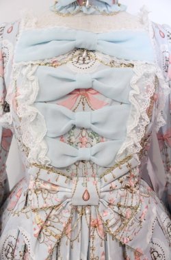 画像2: Angelic Pretty / スウィーティシャンデリアワンピース  サックス O-25-11-30-049-AP-OP-OW-OS