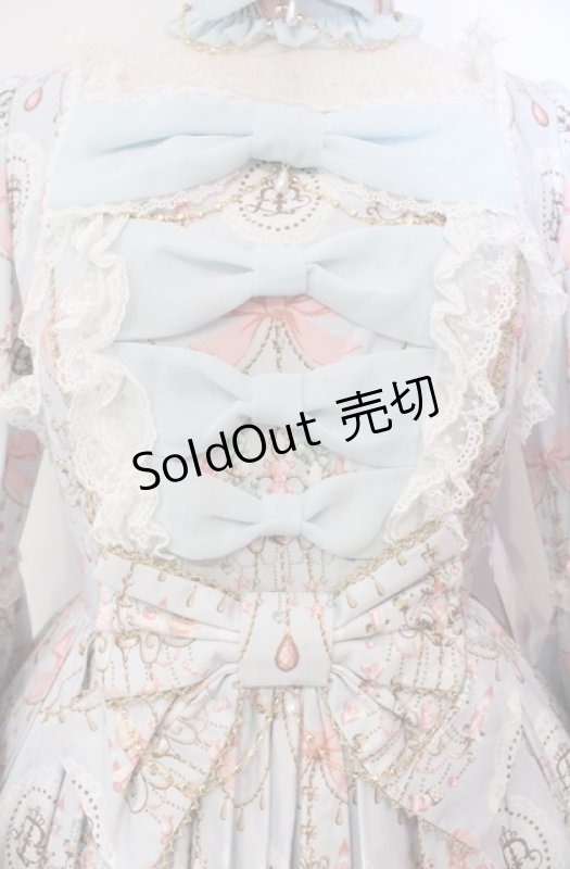 画像2: Angelic Pretty / スウィーティシャンデリアワンピース  サックス O-25-11-30-049-AP-OP-OW-OS (2)