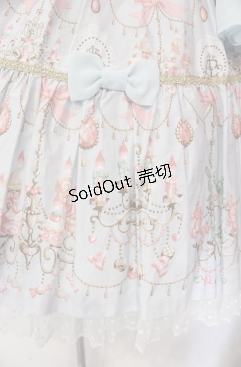 画像4: Angelic Pretty / スウィーティシャンデリアワンピース  サックス O-25-11-30-049-AP-OP-OW-OS (4)