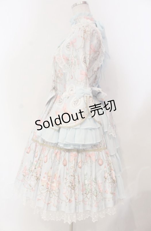 画像5: Angelic Pretty / スウィーティシャンデリアワンピース  サックス O-25-11-30-049-AP-OP-OW-OS (5)