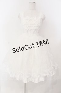 BABY,THE STARS SHINE BRIGHT / クリスマスオーナメントジャンパースカート  シロ O-25-11-30-050-BA-OP-OW-OS