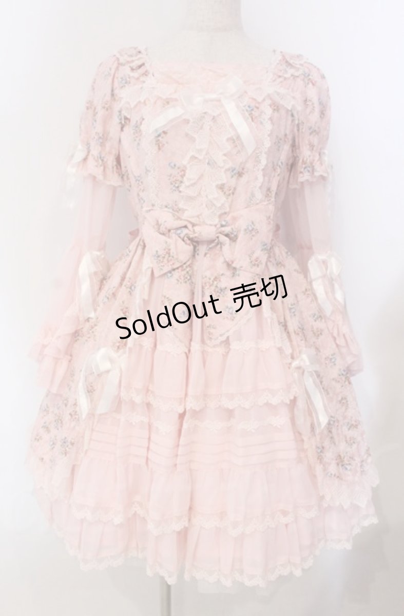 画像1: BABY,THE STARS SHINE BRIGHT / Rose Boudoir ワンピース  ピンク O-25-11-30-055-BA-OP-OW-OS (1)