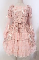 画像1: BABY,THE STARS SHINE BRIGHT / Rose Boudoir ワンピース  ピンク O-25-11-30-055-BA-OP-OW-OS (1)