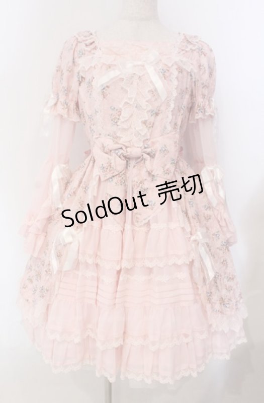 画像1: BABY,THE STARS SHINE BRIGHT / Rose Boudoir ワンピース  ピンク O-25-11-30-055-BA-OP-OW-OS (1)