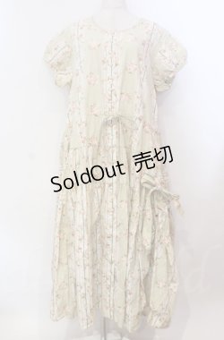 画像1: WONDERFUL WORLD / ストライプローズワンピース【お直しあり】  ミント O-25-11-30-005-LO-OP-IG-OS