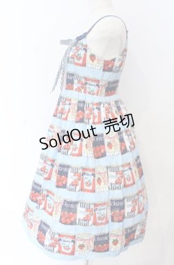 画像2: Emily Temple cute / フルーツ缶ジャンパースカート  ブルー O-25-11-30-057-ET-OP-OW-OS