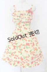 Heart E / 昼下がりのチェリードレス  イエロー O-25-11-30-058-LO-OP-OW-OS