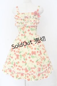 Heart E / 昼下がりのチェリードレス  イエロー O-25-11-30-058-LO-OP-OW-OS