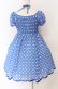 画像2: Emily Temple cute / ジョーゼット水玉ワンピース  ブルー O-25-11-30-059-ET-OP-OW-OS (2)