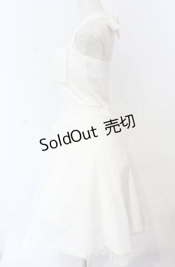 画像3: JESUS DIAMANTE / BIGリボンホルターワンピース 42 シロ O-25-11-30-061-JE-OP-OW-OS