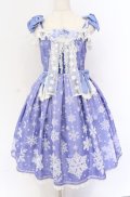 Angelic Pretty / Jewelry Snowジャンパースカート  ブルー O-25-11-30-062-AP-OP-IG-OS