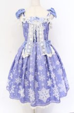 画像1: Angelic Pretty / Jewelry Snowジャンパースカート  ブルー O-25-11-30-062-AP-OP-IG-OS (1)