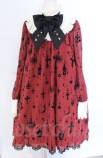 画像1: Angelic Pretty / Holy Lanternワンピース  ワイン O-25-11-30-063-AP-OP-IG-OS (1)