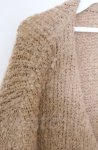 画像2: 【SALE】F&A / リボン釦プードルニットカーディガン  ブラウン O-25-11-30-067-LO-TO-IG-ZT366 (2)