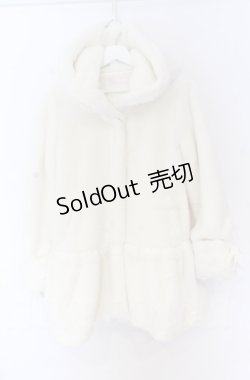 画像1: LIZ LISA / フード付きファーコート  シロ O-25-11-30-069-LO-CO-IG-ZT1202X