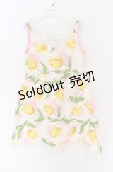 MILK / シャドウチューリップワンピース  イエロー O-25-11-30-072-ML-OP-OW-OS