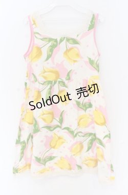 画像2: MILK / シャドウチューリップワンピース  イエロー O-25-11-30-072-ML-OP-OW-OS