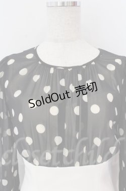 画像2: JESUS DIAMANTE / バロックエレガンスワンピ 38 シロ×クロ O-25-11-30-080-JE-OP-OW-OS