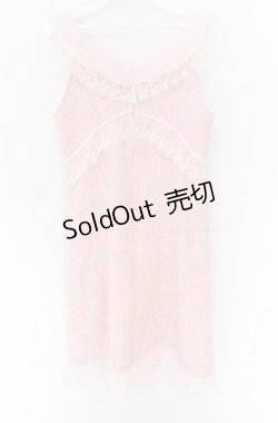 画像3: MILK / ローズモチーフツイードワンピース  ピンク O-25-11-30-082-ML-OP-OW-OS