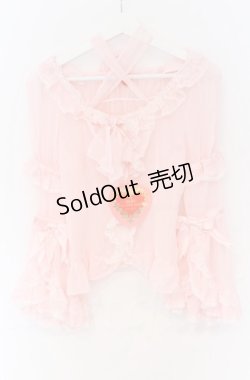 画像1: BABY,THE STARS SHINE BRIGHT / シフォンプリンセスドレスブラウス  ピンク O-25-11-30-083-BA-BL-OW-OS