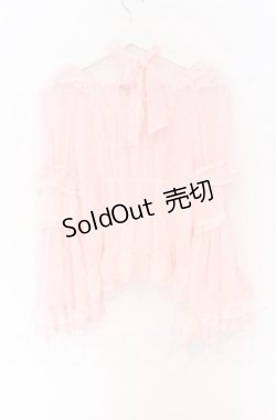 画像3: BABY,THE STARS SHINE BRIGHT / シフォンプリンセスドレスブラウス  ピンク O-25-11-30-083-BA-BL-OW-OS