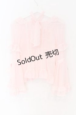 画像3: BABY,THE STARS SHINE BRIGHT / シフォンプリンセスドレスブラウス  ピンク O-25-11-30-084-BA-BL-OW-OS