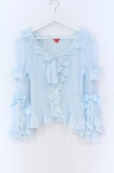 BABY,THE STARS SHINE BRIGHT / シフォンプリンセスドレスブラウス  サックス O-25-11-30-085-BA-BL-OW-OS