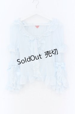 画像1: BABY,THE STARS SHINE BRIGHT / シフォンプリンセスドレスブラウス  サックス O-25-11-30-085-BA-BL-OW-OS