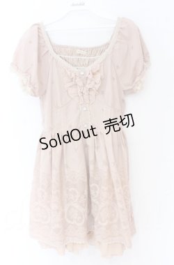 画像1: axes femme / パネルオパールPT姫チュニ Ｍ ピンク O-25-11-30-088-AX-OP-IG-OS