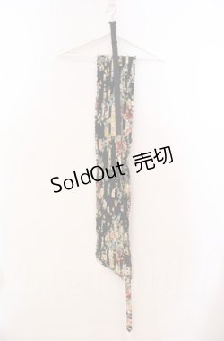 画像6: WONDERFUL WORLD / サッシュベルト付きブーケ柄ワンピース【お直しあり】  クロ O-25-11-30-006-LO-OP-IG-OS