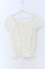 LODISPOTTO / ビーズボタン配色プルオーバー  アイボリー O-25-11-30-089-LO-TO-IG-OS