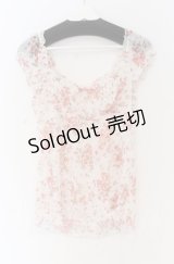 L'EST ROSE / 薔薇透かしトップス  オフ O-25-11-30-090-LO-TO-IG-OS