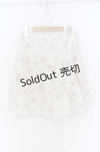 L'EST ROSE / ラメストライプ薔薇柄スカート  オフ O-25-11-30-091-LO-SK-IG-OS