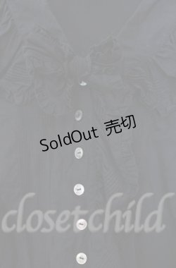 画像2: PINK HOUSE / ローンフリルタックブラウス  クロ O-25-11-30-009-LO-BL-IG-OS