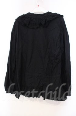 画像3: PINK HOUSE / ローンフリルタックブラウス  クロ O-25-11-30-009-LO-BL-IG-OS