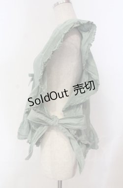 画像3: WONDERFUL WORLD / サイドリボンタックベスト  グリーン O-25-11-30-013-LO-TO-IG-OS