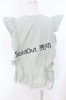 画像4: WONDERFUL WORLD / サイドリボンタックベスト  グリーン O-25-11-30-013-LO-TO-IG-OS