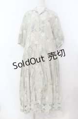 PINK HOUSE / シロツメクサパッチワークワンピース  グリーン O-25-11-30-002-LO-OP-IG-OS