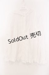 PINK HOUSE / ピコフロルフードブラウス  シロ O-25-11-30-015-LO-BL-IG-OS