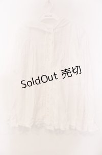 PINK HOUSE / ピコフロルフードブラウス  シロ O-25-11-30-015-LO-BL-IG-OS