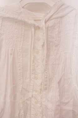 画像2: PINK HOUSE / ピコフロルフードブラウス  シロ O-25-11-30-015-LO-BL-IG-OS